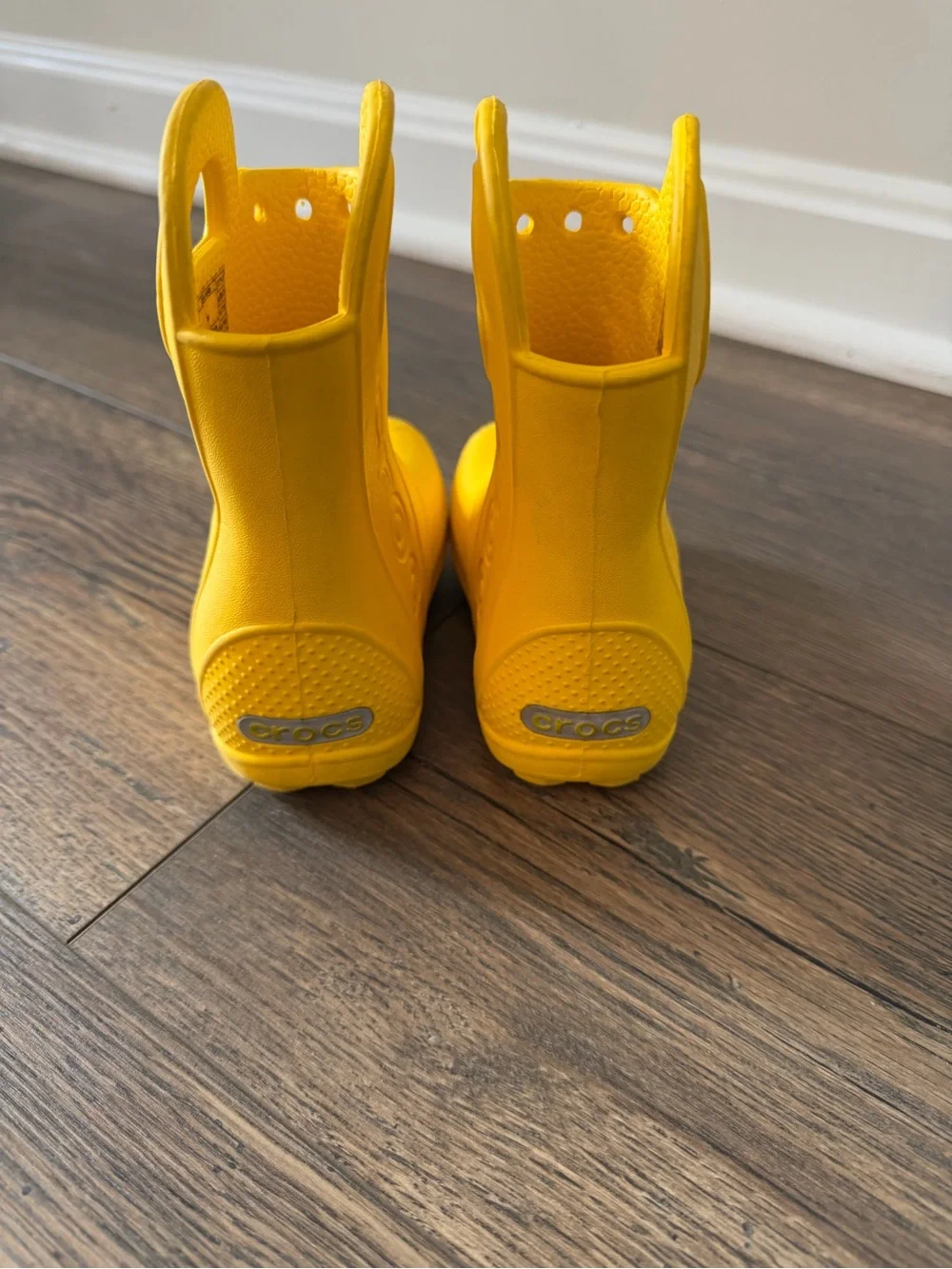 Crocs Kids' Yellow Rain Boots Size 6